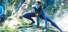 Neytiri, a Na'vi princess played by Zoe Saldana, in James Cameron's 3-D extravaganza 'Avatar'. Neytiri, a Na'vi princess played by Zoe Saldana, in James Cameron's 3-D extravaganza 'Avatar'.