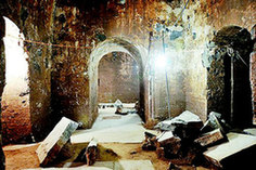 The newly discovered tomb in central China's Henan province. The newly discovered tomb in central China's Henan province.